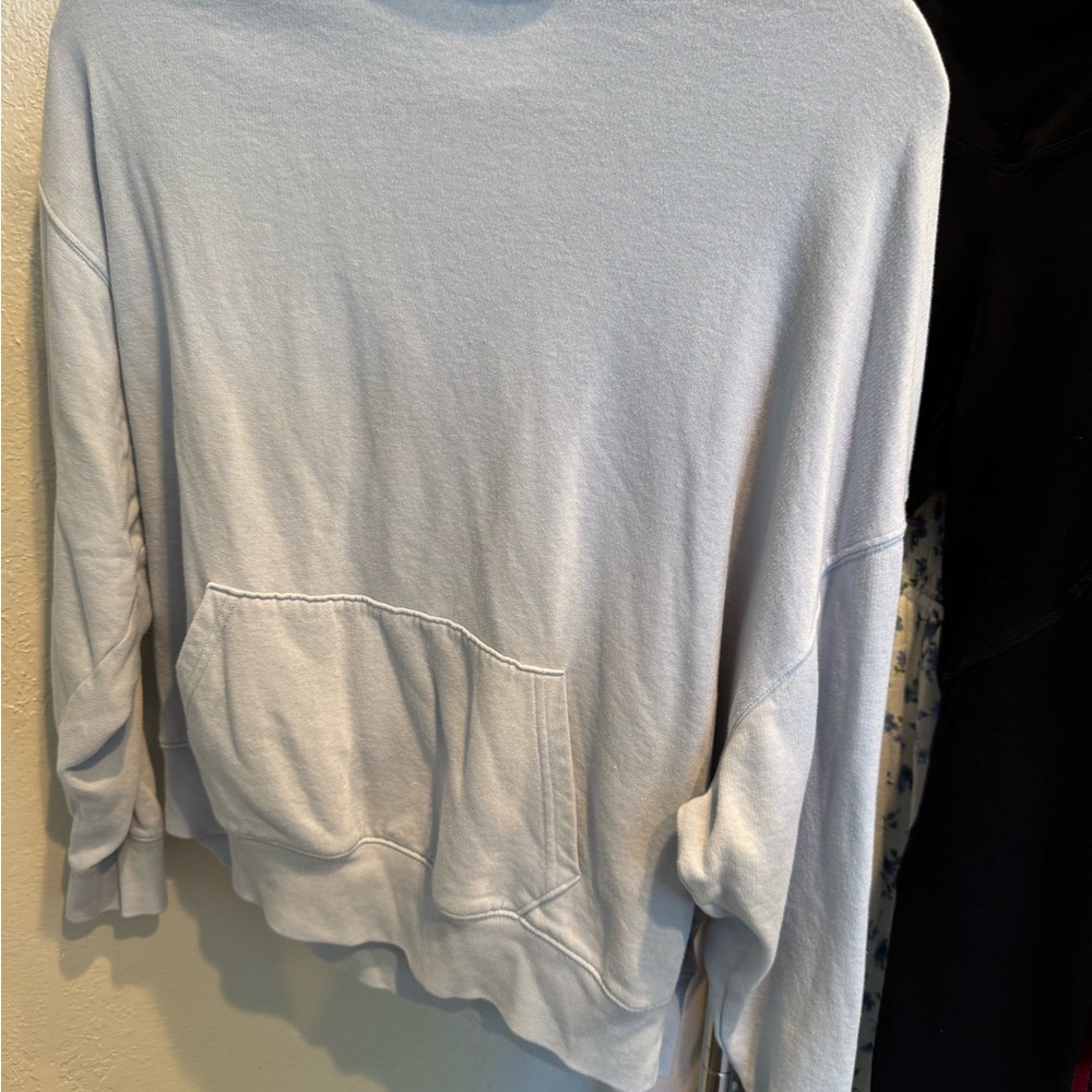 Light Blue Sweatshirt with Front Pocket